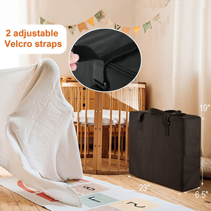 Bolsa de Almacenamiento para Cuna de Viaje, Mini Cuna Portátil Resistente, Estuche de Transporte para Bebé, Bolsa de Transporte Ligera para Cuna de Juego - Product Image 1