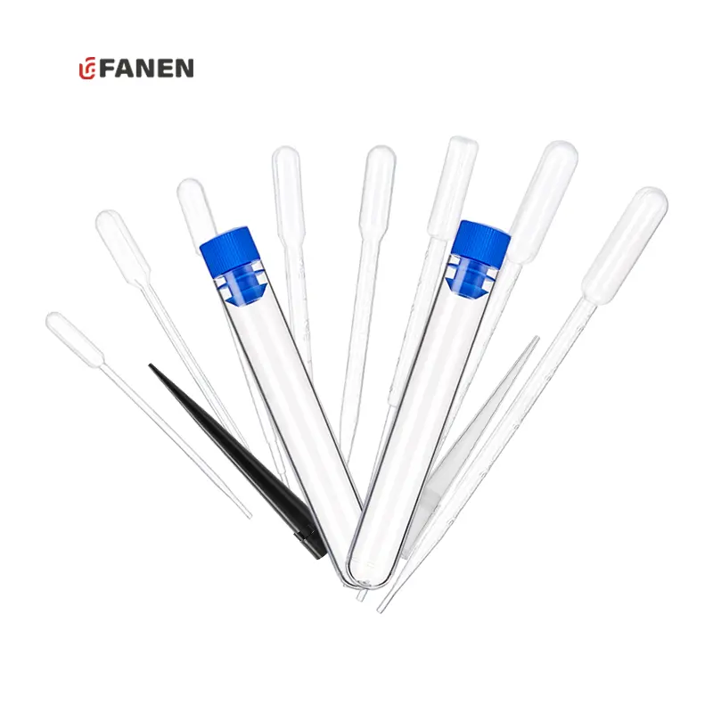 Fanen 16*100mm kimyasal kültür Test tüpü plastik laboratuvar Plasticware özelleştirilmiş Test tüpü