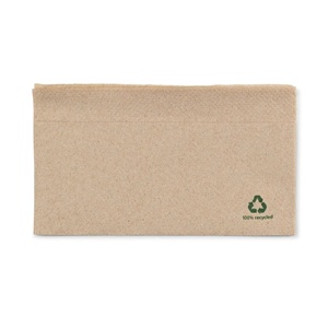 Serviettes en papier légères 32x32cm, 1 pli, pliage 1/8, non blanchies, jetables, écologiques - Product Image 4