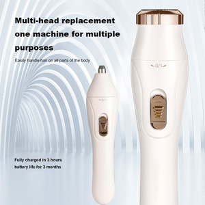 <span class=keywords><strong>Depiladora</strong></span> Eléctrica USB Multifunción, Indolora, Portátil, 3 en 1, Disco Giratorio Francés, Removedor de Vello Facial para Mujer - Product Image 2