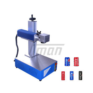 Machine de marquage laser à fibre 50W industrielle Raycus à refroidissement par air, machine de gravure laser à fibre 50W avec rotatif pour cartes de crédit et gobelets - Product Image 4