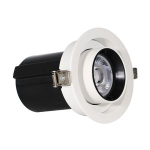 Foco Led moderno para pasillo, cabezal móvil de techo, montaje empotrado, color negro, a buen precio - Product Image 2