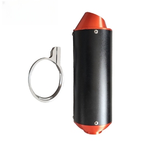 Piezas para Motocicletas Todoterreno, Silenciador de Escape de Aluminio CNC con Diseño de Boca de Pez, Colorido - Product Image 4