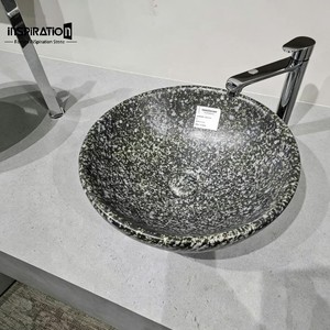 Lavabo da appoggio in terrazzo con chip misti per appartamenti di design, lavori di ristrutturazione e costruzione di bagni moderni - Product Image 2