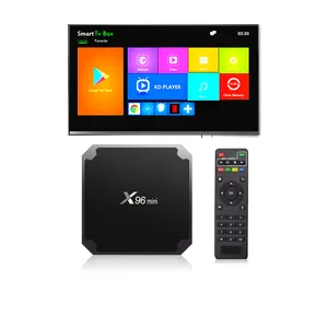 Заводская цена X96 Mini 100 м LAN Wifi 4K Hd Movie network box Android 9 приставка 1 + 8G Amlogic S905W4 Tv Box