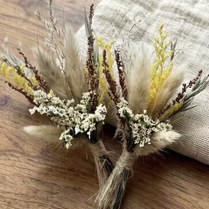 Mini-bouquets de <span class=keywords><strong>fleurs</strong></span> séchées G198 pour mariage, corsages de mariée et de demoiselles d'honneur, souvenirs, articles décoratifs - Product Image 3