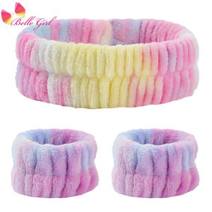 BELLEWORLD-bandas para la cabeza de tinte de franela, accesorios esponjosos para la cabeza, diadema de maquillaje para spa, <span class=keywords><strong>2022</strong></span> - Product Image 2