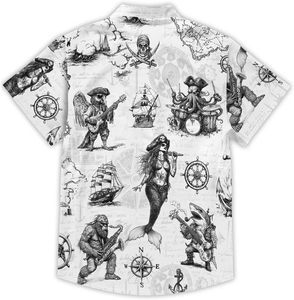 <strong>PIRATE</strong> KING Funny <strong>Pirate</strong> Hawaiian Poplin <strong>Shirt</strong> <strong>Men's</strong> Summer Beach Vacation Short Sleeve Casual Button Down <strong>Shirt</strong> - Product Image 3