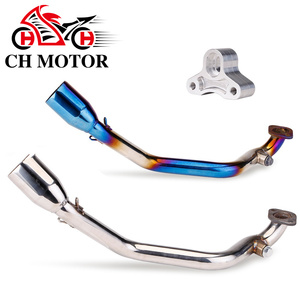 Tubo de Escape de Alto Rendimiento para Scooter Sym Kymco <span class=keywords><strong>125</strong></span> Racing S <span class=keywords><strong>125</strong></span>, Escape para Scooter 125cc 150cc, Escape para Motor 152qmi 157qmj - Product Image 1