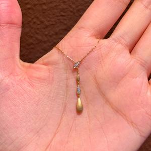 S925 Pure Silver Vintage Antique Design <b>Brushed</b> Single Diamond <b>Round</b> Ball Necklace Luxury Devil's Eye Collarbone Length - Product Image 2