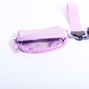 Keymay Porte-cartes pour femmes de haute qualité Porte-monnaie Mini pochette double détachable Porte-monnaie en nylon à fermeture éclair Porte-monnaie Porte-clés <span class=keywords><strong>Portefeuille</strong></span> de poignet - Product Image 3