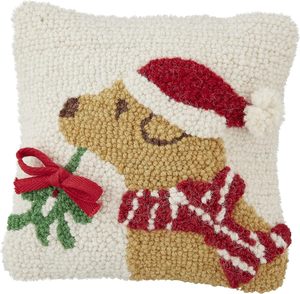 Christmas Theme Designer <strong>Personalised</strong> Hook <strong>Pillow</strong> <strong>Case</strong> Cushion Cover Dog Pattern Decorative Cushion - Product Image 1