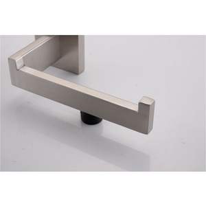 Ensemble de quincaillerie de salle de bain moderne DB, finition chromée, porte-serviettes carré en métal, montage mural, pour usage domestique ou hôtelier - Product Image 5