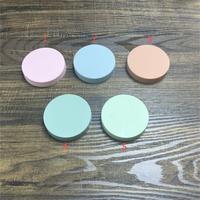 Pot en plastique PET de qualité alimentaire 50 ml 100 ml, conteneur cosmétique vide transparent avec couvercle mat coloré pour gommage corporel, masque facial, crème