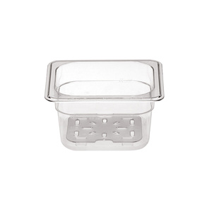 Contenitore Gastronorm <span class=keywords><strong>in</strong></span> <span class=keywords><strong>Plastica</strong></span> Dura per Horeca e Catering, Vassoio PC GN 10cm 1/6 Trasparente - Product Image 1