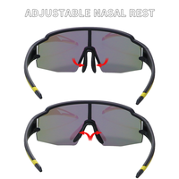 Lunettes de soleil de sport tendance Yijia Optical TR90, polarisées UV, lunettes de vélo personnalisées avec logo, lunettes de vélo d'extérieur pour hommes et femmes