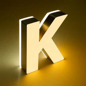 Letreros para Bodas con Vitrina, Bloques de Aluminio 3D, Cartón, Letras en Relieve Retroiluminadas, Letreros <span class=keywords><strong>Comerciales</strong></span> para Exteriores - Product Image 4