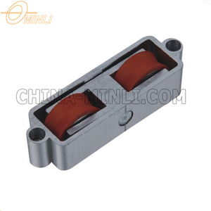 Aluminium Tür und Fenster Rollen Doppel Nylon Räder Schiebe rolle Riemens cheibe Rad (ML-GD011) - Product Image 2