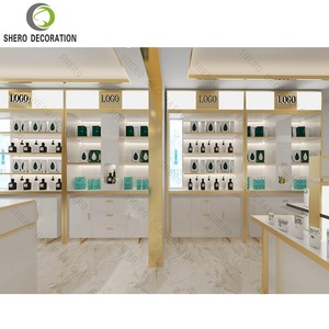 Vitrine de présentation cosmétique pour salon de beauté, présentoir à ongles avec porte en verre, étagères multicouches pour produits de soin de la peau - Product Image 6