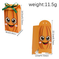 Boîtes en papier recyclé pour friandises d'Halloween, emballages alimentaires sécurisés avec ruban pour la fête de la Toussaint
