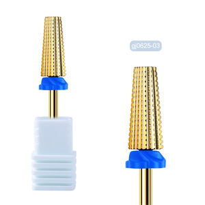 Broca <span class=keywords><strong>Profesional</strong></span> para Remover Cutículas de Uñas, Broca para Remover Uñas de 7 mm, 5 en 1, Broca para Uñas XXF XF F M C, Broca para Uñas de Carburo de Tungsteno - Product Image 1