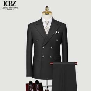 <span class=keywords><strong>Costume</strong></span> de marié de Style britannique hommes <span class=keywords><strong>costume</strong></span> de robe de mariée coupe formelle professionnelle à double boutonnage pour hommes - Product Image 5