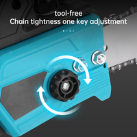 Scie à chaîne électrique rechargeable de 16 pouces, scie à chaîne électrique industrielle portable, scie à bois, machine à couper le bois