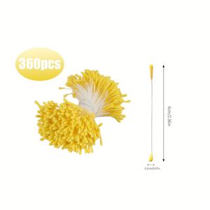 MatteFlower Paquete a Granel de 360 Piezas de Estambres y Pistilos Realistas para Flores Artificiales DIY, Manualidades con Limpiapipas y Arreglos Florales - Product Image 4