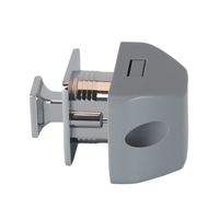 Loquet à bouton-poussoir carré antivol pour porte d'armoire, tiroir, placard, camping-car, caravane, avec poignée en ABS