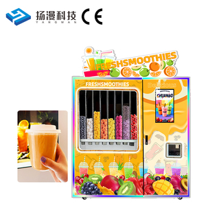 เครื่องจำหน่ายสมูทตี้อัตโนมัติแบบรับชำระเงินด้วยธนบัตรธนาคาร พร้อมระบบ SDK ในตัว รองรับ<span class=keywords><strong>วัตถุดิบ</strong></span>ผลไม้และผัก - Product Image 1