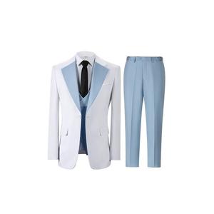 <span class=keywords><strong>Costume</strong></span> de <span class=keywords><strong>Mariage</strong></span> 3 Pièces pour <span class=keywords><strong>Homme</strong></span> : Veste Blanche, Gilet <span class=keywords><strong>Bleu</strong></span> Royal Respirant <span class=keywords><strong>et</strong></span> Pantalon – Idéal pour le Marié <span class=keywords><strong>et</strong></span> les Affaires (Vente en Gros) - Product Image 2