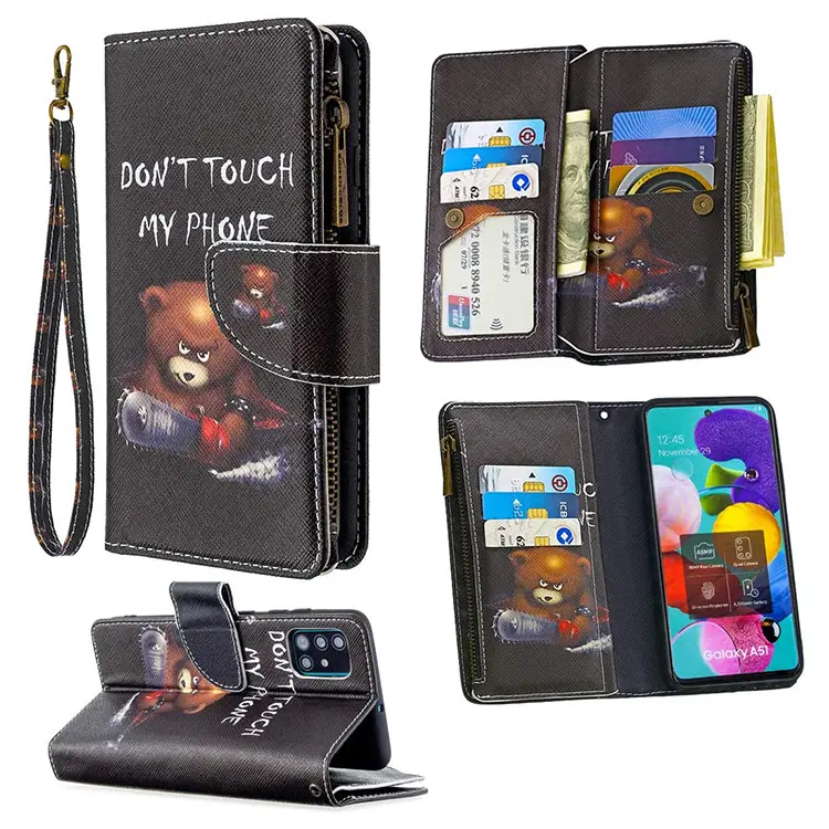 Деловой кожаный чехол-бумажник для телефона, чехлы для iPhone XS Max XR X 8 7 plus, чехол для samsung A52 S20 plus S21 note 20
