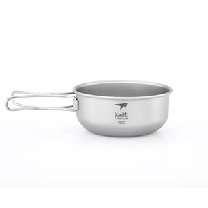Bol à riz pliable en titane ultraléger de 300 ml, ustensile de cuisine portable pour le camping, l'escalade, le pique-nique, la cuisson - Marque Hummingbird - Product Image 3