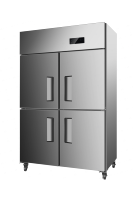 Réfrigérateur vertical commercial (type Asie-Pacifique) à double porte 1280 mm certifié CB