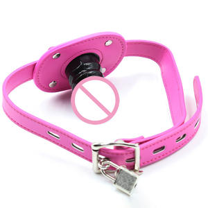 Fabrik Direkt verkauf Munds topfen Bondage Spielzeug Flirten verlängerte Breite Penis <span class=keywords><strong>Dildo</strong></span> Munds topfen - Product Image 6