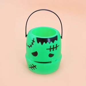 Coloré Halloween Horror Props Main Bonbons Seau Citrouille Crâne Seau Vente Chaude Site Disposition Décoration - Product Image 3