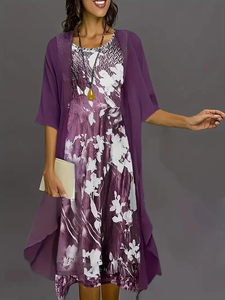 Conjunto de Dos Piezas Personalizable con Logotipo: Vestido <span class=keywords><strong>Elegante</strong></span> de Gasa <span class=keywords><strong>para</strong></span> Mujer y Blusa Larga, <span class=keywords><strong>Ropa</strong></span> Casual Femenina con Estilo - Product Image 5