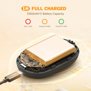 सिलिकॉन परिवार आउटडोर मिनी 2 में 1 रिचार्जेबल चुंबकीय हाथ के गर्म इलेक्ट्रिक हीटर पोर्टेबल मिनी जेब हाथ गर्म - Product Image 4