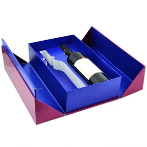 High grade Book shaped cardboard gift packaging wine box