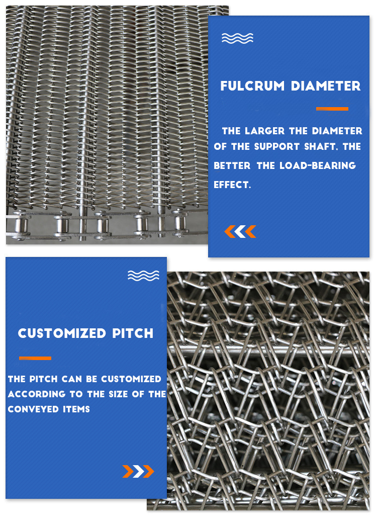 SUS304 Stainless Steel Metal Perforated Chain Plate Conveyor Belt