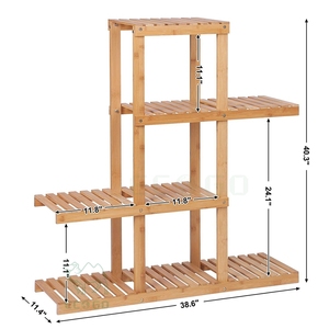 Grande unità di scaffalatura di bambù <span class=keywords><strong>per</strong></span> la casa Garage strumento di stoccaggio - Product Image 6