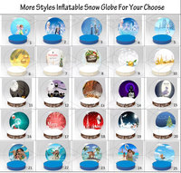 Boule à neige gonflable de taille humaine en PVC de 4m pour la décoration de Noël