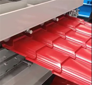 Used 950mm Steel <b>Sheet</b> Metal Roofing Roll Forming Machine with PLC Control for <b>Tile</b> Industries Bearing Motor Core Components - Product Image 6