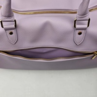 Bolsa de Lona de PU Personalizada en Color Sólido, Bolsa de Gimnasio Unisex para Uso Diario, Herrajes Dorados, Opción de Color Personalizado