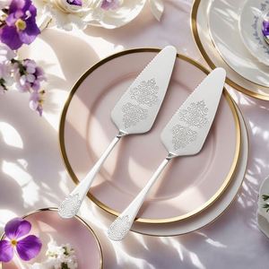 Vintage Style Engraved Serving Spatula <b>Cake</b> <b>Server</b> Stainless Steel Pie <b>Server</b> for Weddings Restaurants and Birthday Parties - Product Image 3