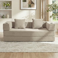USA Lager Kostenloser Versand Multifunktionales Modernes Wohnzimmer-Sofa Komprimiertes Modulares Ecksofa
