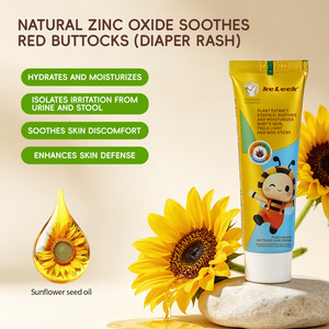 Crème Apaisante <span class=keywords><strong>pour</strong></span> Érythème <span class=keywords><strong>Fessier</strong></span> à Base de Plantes Keleek, Protection Barrière Apaisante <span class=keywords><strong>pour</strong></span> Peaux Sensibles de Nouveau-nés - Product Image 3