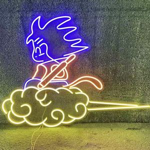 Enseigne néon LED personnalisée Goku sur nuage volant, décoration multi-scènes pour les fans de <span class=keywords><strong>Dragon</strong></span> <span class=keywords><strong>Ball</strong></span>, chambre, bar, voiture et entreprises - Product Image 1