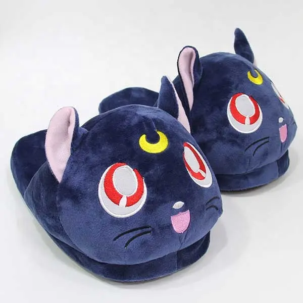 28cm Pretty Soldier Sailor Moon für Erwachsene Süße Cartoon Winter Cosplay Anime Slipper Plüsch Hausschuhe