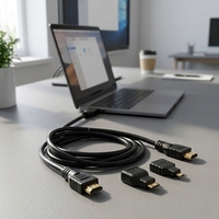 Cable Adaptador de Micro HDMI a HDMI Estándar, 4K Ultra HD, Chapado en Oro, Plug and Play para Cámara DSLR